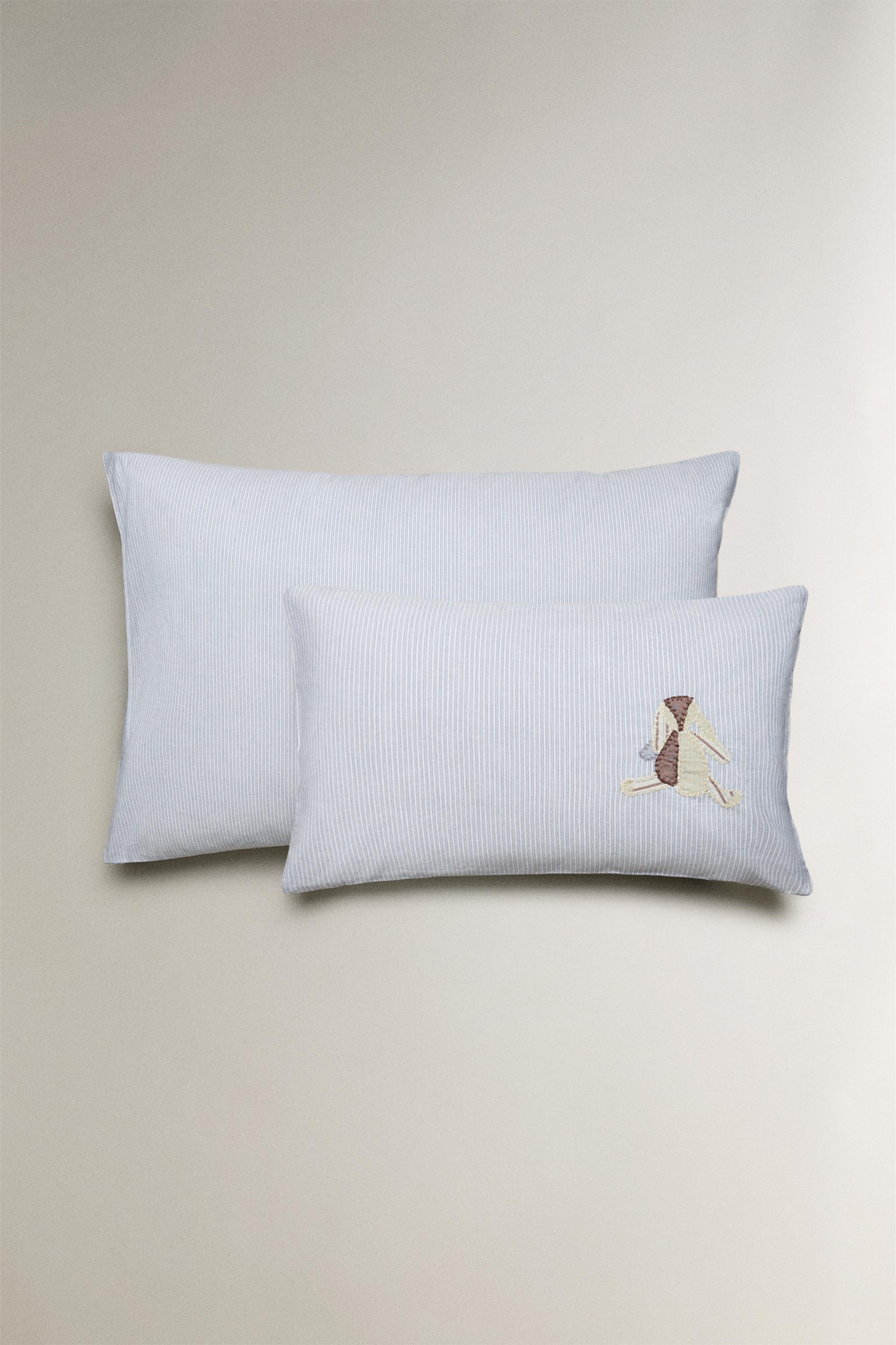 TAIE D’OREILLER ENFANT COTON LAPIN